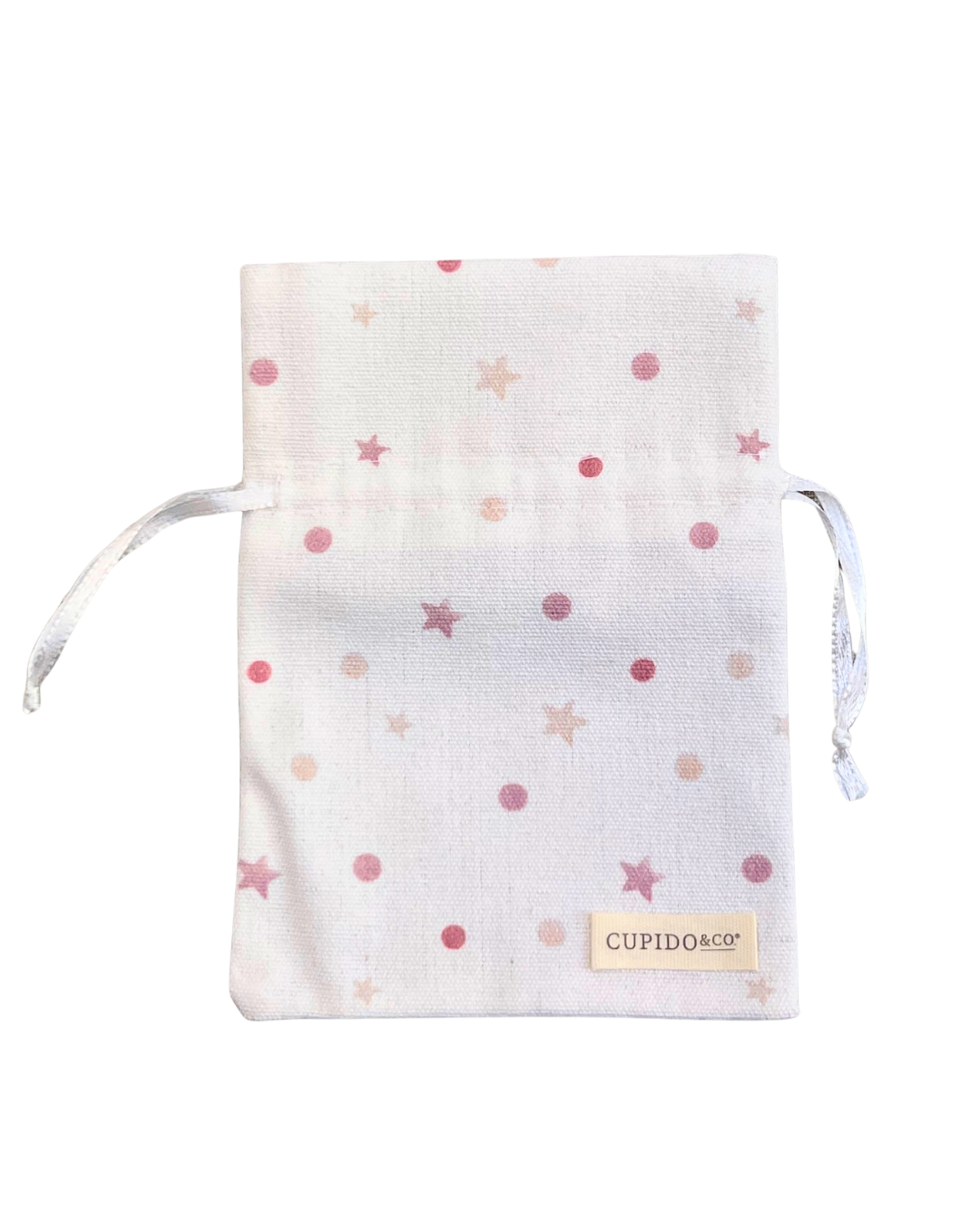 Pochon coton motifs rose